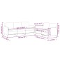 vidaXL Set di Divani 2 pz con Cuscini Marrone in Tessuto vidaXL Set di Divani 2 pz con Cuscini Marrone in Tessuto