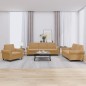 vidaXL Set di Divani 3 pz con Cuscini Marrone in Velluto vidaXL Set di Divani 3 pz con Cuscini Marrone in Velluto