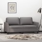 vidaXL Divano a 2 Posti Grigio 140 cm in Similpelle
