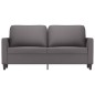 vidaXL Divano a 2 Posti Grigio 140 cm in Similpelle
