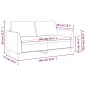 vidaXL Divano a 2 Posti Grigio 140 cm in Similpelle