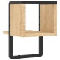 vidaXL Mensola a Parete con Asta Rovere Sonoma 20x25x30 cm vidaXL Mensola a Parete con Asta Rovere Sonoma 20x25x30 cm