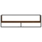 vidaXL Mensola a Parete con Asta Rovere Marrone 100x25x30 cm