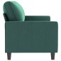 vidaXL Divano a 3 Posti Verde Scuro 180 cm in Velluto vidaXL Divano a 3 Posti Verde Scuro 180 cm in Velluto