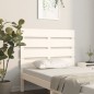 vidaXL Testiera per Letto Bianca 90x3x80 cm in Legno Massello di Pino