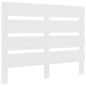 vidaXL Testiera per Letto Bianca 90x3x80 cm in Legno Massello di Pino