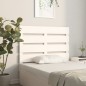 vidaXL Testiera per Letto Bianca 90x3x80 cm in Legno Massello di Pino