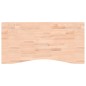 vidaXL Piano per Scrivania 100x(45-50)x2,5 cm Legno Massello di Faggio