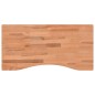 vidaXL Piano per Scrivania 80x(36-40)x2,5 cm Legno Massello di Faggio vidaXL Piano per Scrivania 80x(36-40)x2,5 cm Legno Massello di Faggio