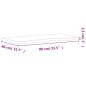 vidaXL Piano per Scrivania 80x(36-40)x2,5 cm Legno Massello di Faggio vidaXL Piano per Scrivania 80x(36-40)x2,5 cm Legno Massello di Faggio