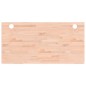 vidaXL Piano Scrivania 110x55x2,5 cm in Legno Massello di Faggio