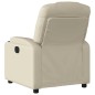 vidaXL Poltrona Reclinabile Crema in Similpelle