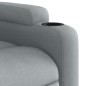 vidaXL Poltrona Reclinabile in Tessuto Grigio Chiaro
