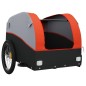 vidaXL Rimorchio da Bici Nero e Arancione 45 kg in Ferro vidaXL Rimorchio da Bici Nero e Arancione 45 kg in Ferro