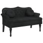 vidaXL Panca con Cuscini Nera 120,5x65x75 cm in Velluto vidaXL Panca con Cuscini Nera 120,5x65x75 cm in Velluto