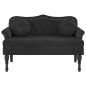 vidaXL Panca con Cuscini Nera 120,5x65x75 cm in Velluto vidaXL Panca con Cuscini Nera 120,5x65x75 cm in Velluto