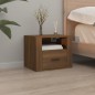 Comodino a Muro Rovere Marrone 50x36x40 cm Comodino a Muro Rovere Marrone 50x36x40 cm