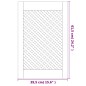 vidaXL Ante con Design a Reticolo 2 pz 39,5x61,5 cm in Legno di Pino vidaXL Ante con Design a Reticolo 2 pz 39,5x61,5 cm in Legno di Pino