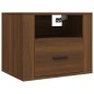 Comodino a Muro Rovere Marrone 50x36x40 cm Comodino a Muro Rovere Marrone 50x36x40 cm