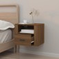 Comodino a Muro Rovere Marrone 50x36x40 cm Comodino a Muro Rovere Marrone 50x36x40 cm