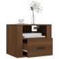 Comodino a Muro Rovere Marrone 50x36x40 cm Comodino a Muro Rovere Marrone 50x36x40 cm
