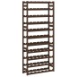vidaXL Portabottiglie per 77 Bottiglie Marrone Legno Massello di Pino vidaXL Portabottiglie per 77 Bottiglie Marrone Legno Massello di Pino