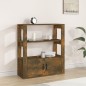 Credenza Rovere Fumo 80x30x90 cm in Legno Multistrato Credenza Rovere Fumo 80x30x90 cm in Legno Multistrato