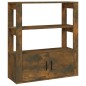 Credenza Rovere Fumo 80x30x90 cm in Legno Multistrato Credenza Rovere Fumo 80x30x90 cm in Legno Multistrato