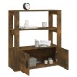 Credenza Rovere Fumo 80x30x90 cm in Legno Multistrato Credenza Rovere Fumo 80x30x90 cm in Legno Multistrato