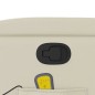vidaXL Poltrona da Massaggiante Reclinabile Crema Similpelle