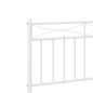 vidaXL Giroletto con Testiera e Pediera Metallo Bianco 107x203 cm vidaXL Giroletto con Testiera e Pediera Metallo Bianco 107x203 cm