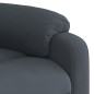 vidaXL Poltrona Reclinabile Grigio Scuro in Velluto