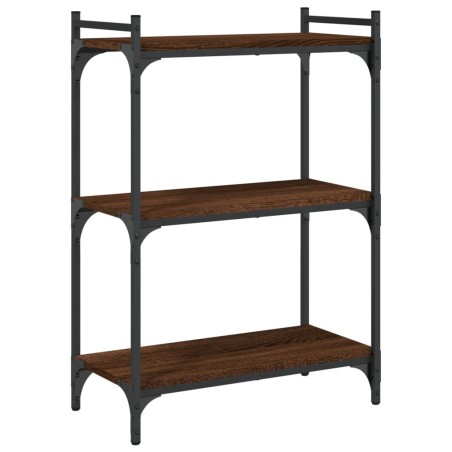 vidaXL Libreria 3 Ripiani Rovere Marrone 60x30x86 cm Legno Multistrato
