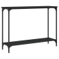 vidaXL Tavolino Consolle Nero 101x30,5x75 cm in Legno Multistrato vidaXL Tavolino Consolle Nero 101x30,5x75 cm in Legno Multistrato