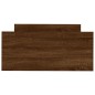 vidaXL Giroletto senza Materasso Rovere Marrone 90x200cm in Truciolato