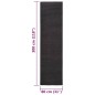 Tappeto in Sisal Naturale 80x300 cm Nero Tappeto in Sisal Naturale 80x300 cm Nero