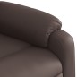 vidaXL Poltrona Reclinabile Marrone in Similpelle