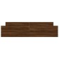 vidaXL Giroletto con Testiera e Pediera Rovere Marrone 200x200 cm vidaXL Giroletto con Testiera e Pediera Rovere Marrone 200x200 cm