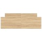 vidaXL Giroletto con Testiera e Pediera Rovere Sonoma 135x190 cm vidaXL Giroletto con Testiera e Pediera Rovere Sonoma 135x190 cm