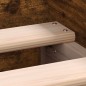 vidaXL Giroletto con Testiera e Pediera Rovere Fumo 135x190 cm vidaXL Giroletto con Testiera e Pediera Rovere Fumo 135x190 cm
