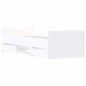 vidaXL Giroletto con Testiera e Pediera Bianco 75x190 cm vidaXL Giroletto con Testiera e Pediera Bianco 75x190 cm