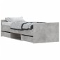 vidaXL Giroletto con Testiera e Pediera Grigio Cemento 75x190 cm vidaXL Giroletto con Testiera e Pediera Grigio Cemento 75x190 cm