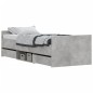 vidaXL Giroletto con Testiera e Pediera Grigio Cemento 75x190 cm vidaXL Giroletto con Testiera e Pediera Grigio Cemento 75x190 cm