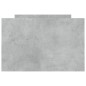 vidaXL Giroletto con Testiera e Pediera Grigio Cemento 75x190 cm vidaXL Giroletto con Testiera e Pediera Grigio Cemento 75x190 cm