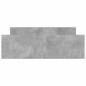 vidaXL Giroletto con Testiera e Pediera Grigio Cemento 140x190 cm vidaXL Giroletto con Testiera e Pediera Grigio Cemento 140x190 cm