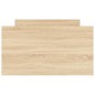 vidaXL Giroletto con Testiera e Pediera Rovere Sonoma 100x200 cm