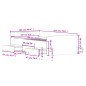 vidaXL Giroletto con Testiera e Pediera Grigio Sonoma 100x200 cm