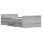 vidaXL Giroletto senza Materasso Rovere Sonoma 90x190 cm vidaXL Giroletto senza Materasso Rovere Sonoma 90x190 cm