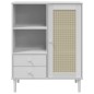 vidaXL Credenza SENJA Aspetto Rattan Bianco 90x40x112cm Massello Pino vidaXL Credenza SENJA Aspetto Rattan Bianco 90x40x112cm Massello Pino