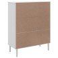 vidaXL Credenza SENJA Aspetto Rattan Bianco 90x40x112cm Massello Pino vidaXL Credenza SENJA Aspetto Rattan Bianco 90x40x112cm Massello Pino
